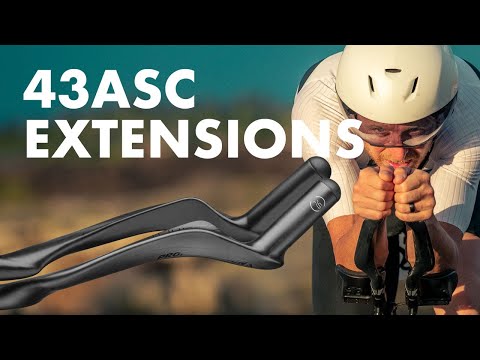 The 43 ASC (Aero Shaped Carbon) extensions take advantage of the design scope offered by carbon fibre to offer a highly optimised shape.  The grip section is placed at an 87mm rise, 43º angle, then the body of the extension is swept up and outwards to hug the riders arm as closely as possible