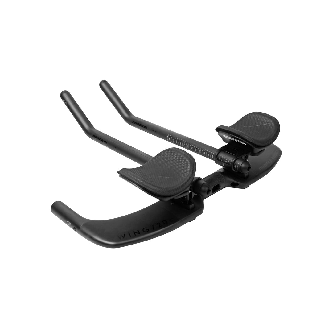Profile Design Wing 20c+ Ergo 35SLC Aerobars Back View Carbon Aerobars