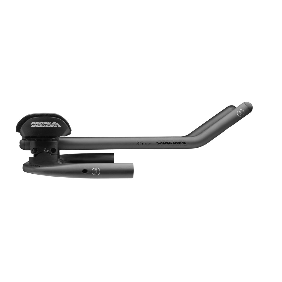 Profile Design Wing 20c+ Ergo 35SLC Aerobars Side View Carbon Aerobars